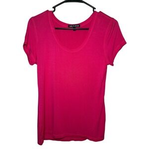 NWOT Cable & Gauge Y2K Womens Medium Short Sleeve Scoop Neck Top